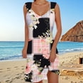 thumbnail image 2 of TJAZFJPA Robes Maxi d'Été pour Femmes Dames Élégante Jupe Midi à Bretelles Dames Robe Décontractée Imprimée Jupe de Plage 2 Robes de Soirée Robe de la Saint-Valentin, 2 of 5