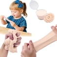 thumbnail image 2 of Beige Solid Color Butter Slime Clay Toy Non Settling Stretchy Diy Craft Beige Color With Accessories For Creative Play, 2 of 7