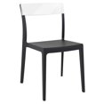 thumbnail image 1 of Compamia Chaise de Salle à Manger de Patio en Noir Transparent Clair, 1 of 8