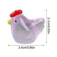thumbnail image 3 of Mini Poule en Résine Lumineuse en Pot pour Mini Jardin Conte Aquarium Fête Décoration de Maison, 3 of 6