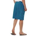 thumbnail image 3 of INSPIRE CHIC Men's Solid Board Shorts Quick Dry Swim Trunks with Elastic Waist & Drawstring 32 Blue, 3 of 7