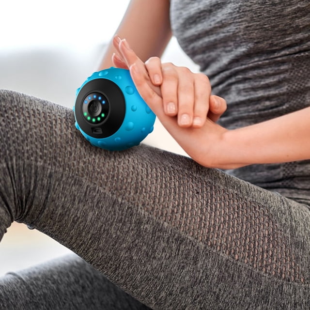 Dvkptbk Balle de Massage Rechargeable Vibration Entraînement Physique Yoga Exercice Récupération Fascia Relaxation Musculaire Entraînement Physique & Musculation
