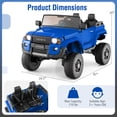 thumbnail image 3 of Costway 24V 2 Seater Ride on Car for Kids Licensed Toyota LC250 Ride on Truck with Remote, 3 of 10