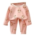 thumbnail image 1 of WEAIXIMIUNG Christmas Solid Color Children's Hoodie Set With Thick Fall And Winter Homewear Pajamas 160, 1 of 6