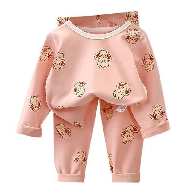 WEAIXIMIUNG Christmas Solid Color Children's Hoodie Set With Thick Fall And Winter Homewear Pajamas 160