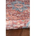 thumbnail image 2 of Carter 5' x 7' Washable Area Rug, Rust and Ivory, 2 of 8
