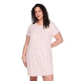 thumbnail image 1 of George Women's Plus Short-Sleeve Sleepshirt, 1 of 6