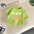 thumbnail image 2 of WEAIXIMIUNG avec Tout-Petits Enfants Filles Mignon Imprimé Graphique Col Rond Manches Courtes Tee Été Décontracté T-Shirt, 2 of 4