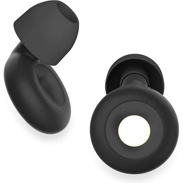 XINQIHANG BasicLogic Ear Plugs for Sleeping Noise Cancelling - Ultra Soft and Reusable Hearing Protection, Loop Ear Plugs for Music Events, Sleep, Work, Study, and Travel, Concert Ear Plugs. (Black)