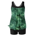 thumbnail image 5 of Weiqiqre Womens Swimsuits Plus Size Two Piece Tummy Control Bathing Suits Blouson Tankini Top with Boy Shorts, 5 of 5