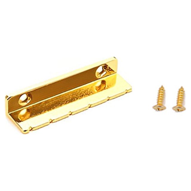 Guitar Nut L-Shaped 6 String Pillows Metal Slotted Sturdy Durable Musical Instrument Electric Bass Kit Supplies Gold