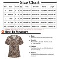 thumbnail image 2 of CHGBMOK Blouse d'Été Grande Taille pour Femmes Mode Manches Courtes Col en V Hauts Uniforme de Travail Imprimé avec Poche Hauts Uniformes de Travail pour Femmes en Liquidation, 2 of 3