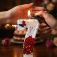 thumbnail image 4 of Goleeg Number 7 Butterfly Birthday Candles, Number Cake Candles Decorated with Red Roses, for Birthdays, Anniversaries and Wedding Celebrations, 4 of 6