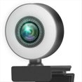 thumbnail image 4 of 1080P Webcam Light Control Full HD 8MP Webcam PC Laptop Auto Focus Live Streaming Flexible with Microphone, 4 of 5