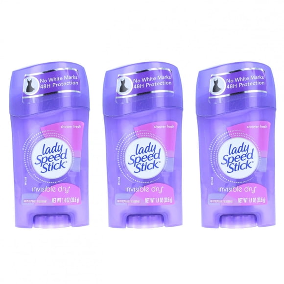 3 Pack Lady Speed Stick Womens Invisible Dry Deodorant 48 Hour