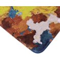 thumbnail image 3 of LIVILAN Abstract Bathroom Rugs,Oil Painting Yellow Bathroom Mat, Non Slip Ultra Soft and Water Absorbent Bathroom mats, Memory Foam Bathroom Rug, 24 x 16 Inches, Machine Washable Quick Dry, 3 of 5