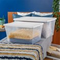 thumbnail image 4 of Sterilite 56 Quart Clear Plastic Storage Container Box and Latching Lid, 32 Pack, 4 of 12