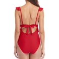 thumbnail image 4 of Maillots de Bain une Pièce à Volants Découpés pour Femmes Monokinis à Bretelles, 4 of 6