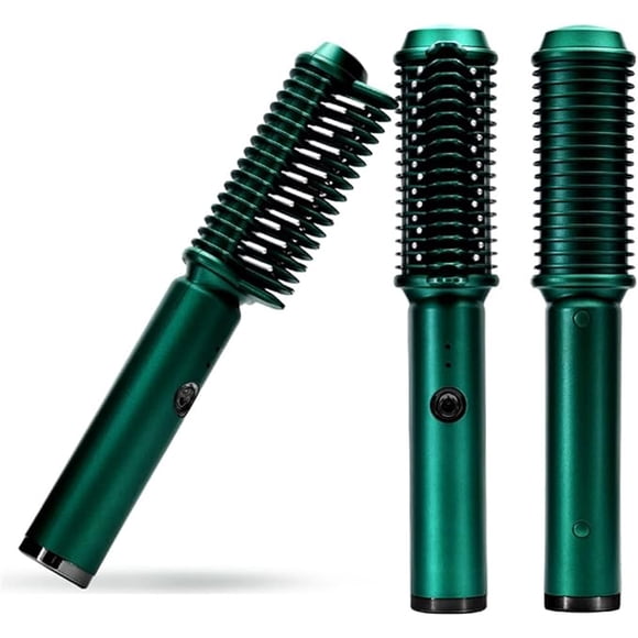 Brosse à Cheveux Brosse Lissante Lisseur Brosse Lissante Brosse à Cheveux Fer à Lisser Fer à Friser Peigne Sans Fil (Couleur : Gris, Taille : 1)