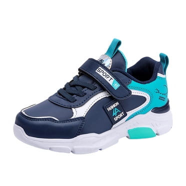 PMVFHDE Espadrilles pour Garçon Chaussures Garçons Filles Chaussures Enfants Tennis Athlétiques Course Marche Espadrilles Légères pour Petit/grand Enfant Bleu, 5-5,5 Ans