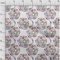 thumbnail image 3 of oneOone Viscose Jersey Light Pink Fabric Abstract Circle Sewing Craft Projects Fabric Prints By Yard 60 Inch Wide, 3 of 4