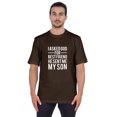 thumbnail image 1 of Inkmeso T-shirt à Col Rond pour Homme, Graphique Imprimé « J'ai Demandé à Dieu Mon Meilleur Ami, Il m'A Envoyé Mon Fils », Tee pour Père Fils Amour, 1 of 7