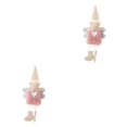 thumbnail image 2 of stanreset Christmas Plush Hanging Angel Hanging Toy Holiday Pendant Decoration pink 2Set, 2 of 6