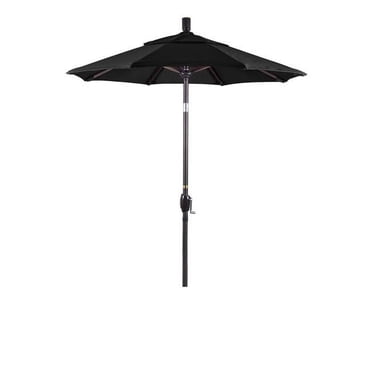 California Umbrella GSPT608117-5408 Pacific Trail Bronze Patio Umbrella, Black - 6 ft. x 8 Ribs
