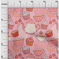 thumbnail image 2 of oneOone Cotton Poplin Peach Fabric Tea Party Kettle Sewing Craft Projects Fabric Prints By Yard 56 Inch Wide, 2 of 5