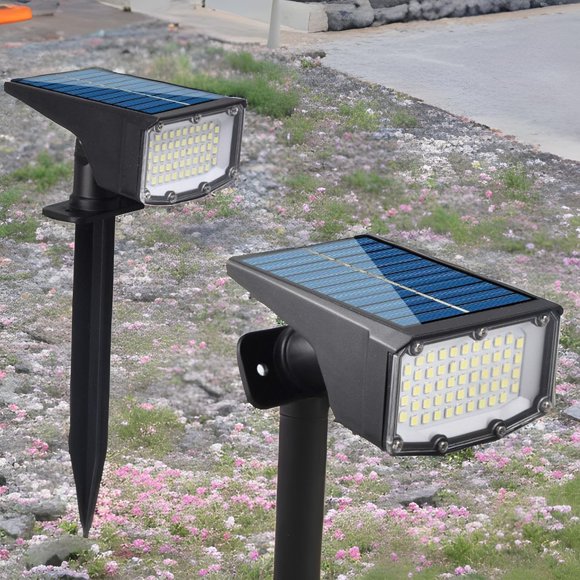 Dvkptbk Solar Light A Mené les Lumières Solaires Extérieures de Paysage des Projecteurs de Jardin Sans Fil Solar Powered Outdoor Éclairage pour la Cour Lighting & Ceiling