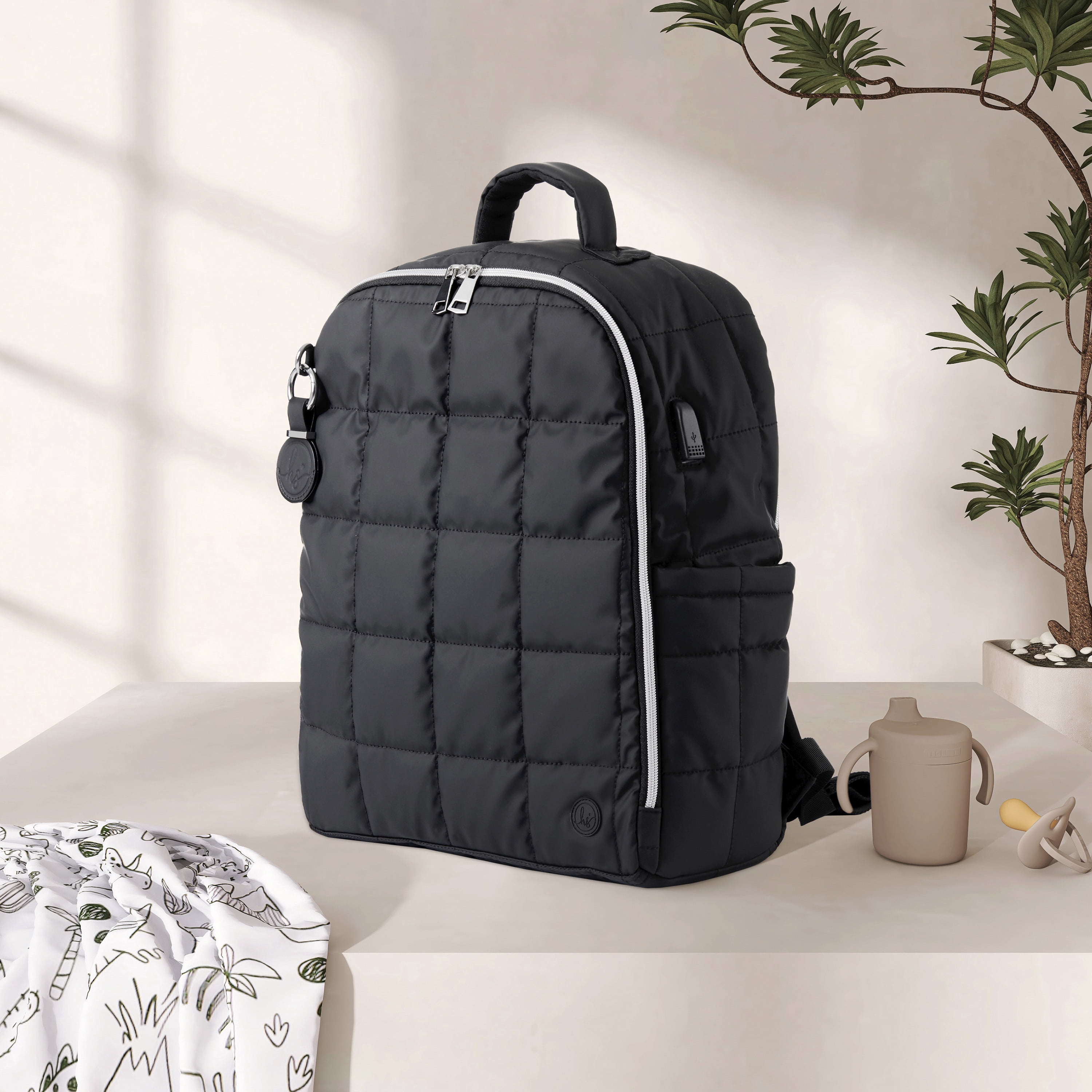 Hannah & Sophia North Backpack Set, Midnight Black