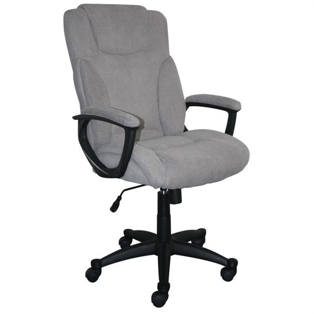 Serta à la Maison Style Hannah II Chaise de Bureau Pivotante en Gris