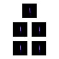 thumbnail image 2 of Decodeary Bâton Lumineux en Plastique Portable Coloré Extérieur Camping Randonnée Urgence Fête Scène Performance Bâtons Lumineux avec Cintre Violet 5Ensemble, 2 of 6