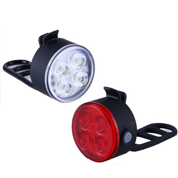 Yeacher LD-2209 USB Rechargeable Bike Light Set Super Bright Bicycle Light Front and Rear Bicycle