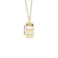 thumbnail image 2 of Angara Natural Diamond Necklace - Bezel-Set Round Diamond Solitaire Necklace in 14K Yellow Gold for Women, 2 of 10