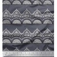 thumbnail image 1 of Soimoi Rayon Fabric Leaves & Floral Block Decor Fabric Printed Yard 42 Inch Wide, 1 of 3