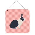 thumbnail image 1 of Carolines Treasures BB7958DS66 Dutch Rabbit Impressions Murales Ou de Porte à Carreaux Roses, 6 x 6 Po, 1 of 1