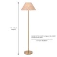thumbnail image 3 of Décor Living Bali 1-Light Boho Floor Lamp with Rattan Shade and Weighted Base, 61” Height, 3 of 9