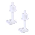 thumbnail image 1 of 4Pcs Plastic Toilet Seat Hinge Bolt Screw with Nuts Set 27x27mm(Random Screw Style), 1 of 7