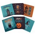 thumbnail image 1 of Inkdotpot Ensemble de 6 sous-Verres Faciles à Nettoyer 4 Pouces Carrés, Réutilisables, Halloween, 1 of 8