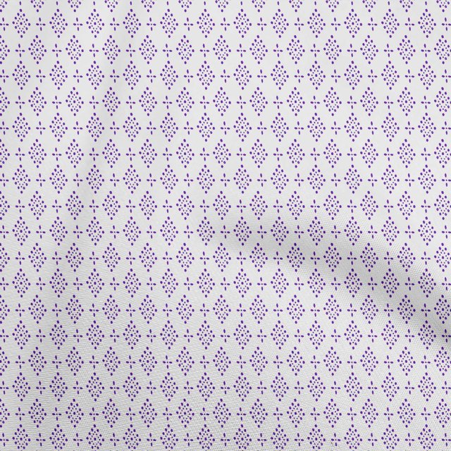 oneOone Polyester Spandex Violet Fabric Block Fabric For Sewing Printed Craft Fabric By The Yard 56 Inch Wide-TP