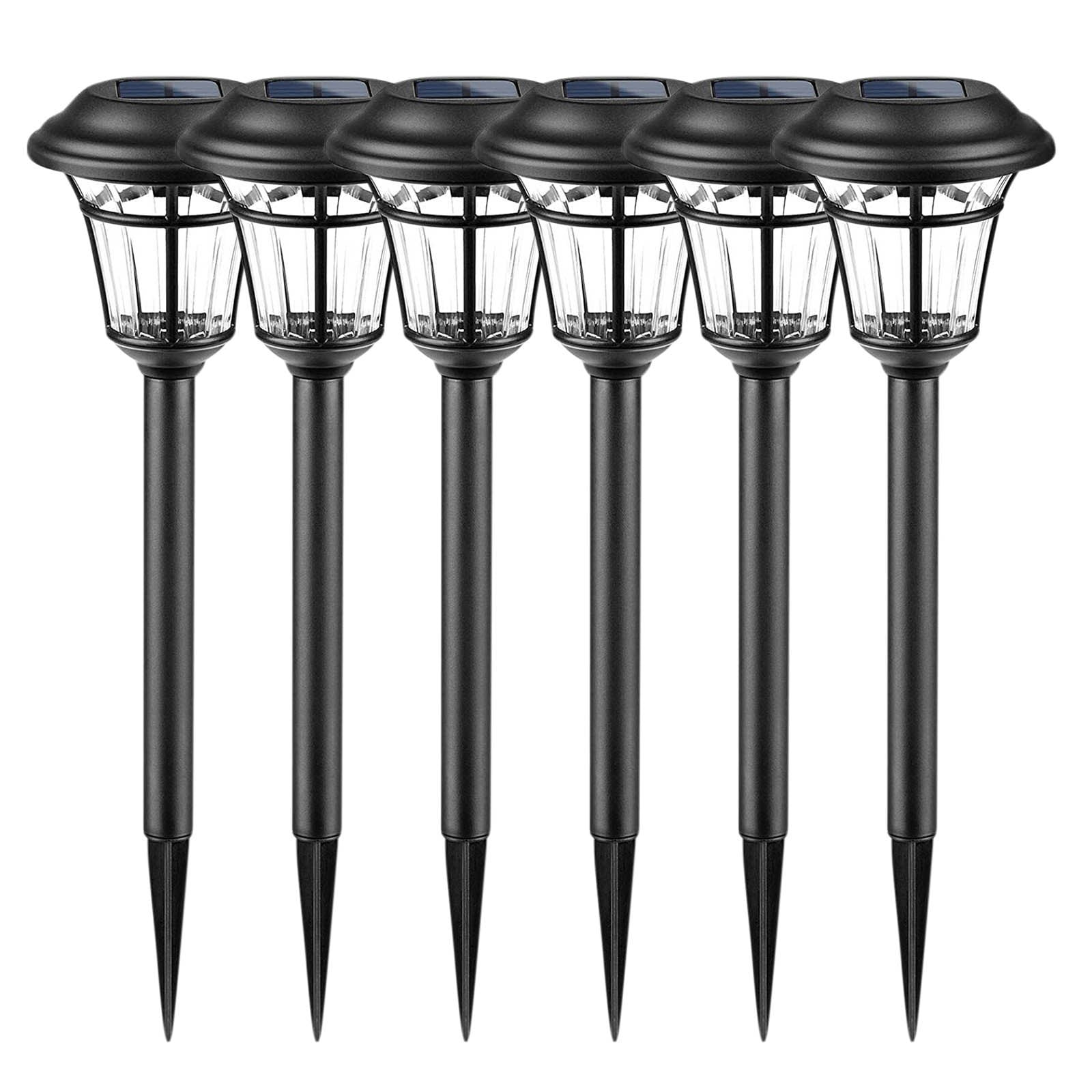 Solar Lights Outdoor Garden,Solar Outdoor Lights 6Pcs Outdoor Garden Led Solar Light Solar Garden Lights for Yard/Walkway/Patio Decor Solar Lights Outdoor,Solar Garden Lights