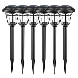Solar Lights Outdoor Garden,Sollar Outdoors Lights 6Pcs Jardin extérieur LED lumière solaire lumières de jardin solaire pour la cour/Walkway / Patio Décor lumières solaires extérieur,Sollar Garden lumières
