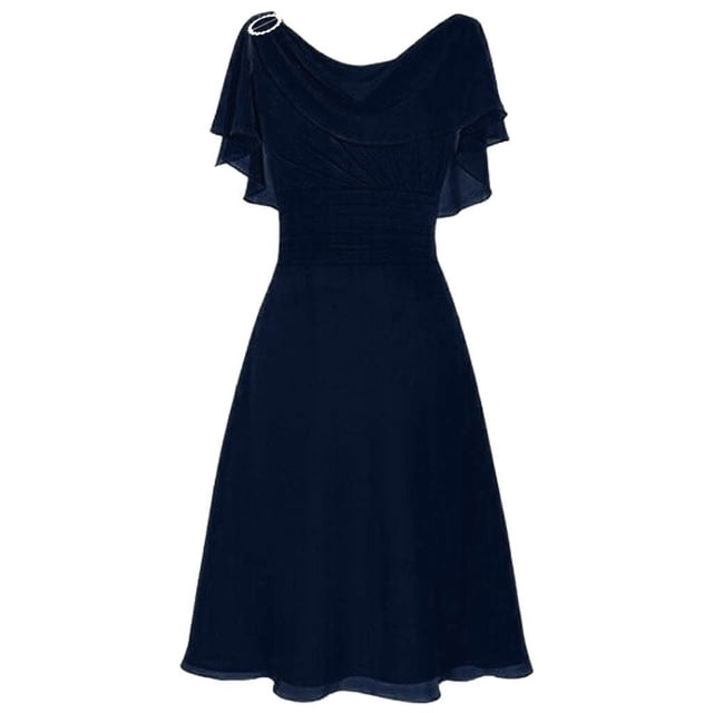 RKSTN Robes d'Invitée de Mariage pour Femmes Formelles Demoiselle d'Honneur Taille Haute Fête Bal Robe de Cocktail