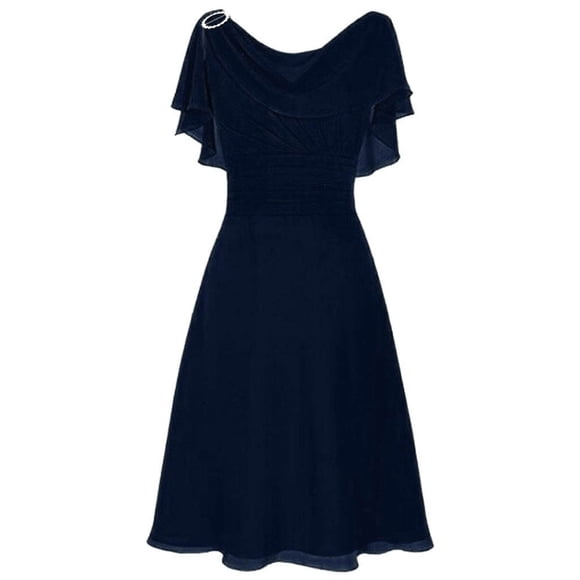 RKSTN Robes d'Invitée de Mariage pour Femmes Formelles Demoiselle d'Honneur Taille Haute Fête Bal Robe de Cocktail