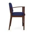 thumbnail image 3 of Pemberly Row Fauteuil de Réception à Dossier Haut en Noyer/maison Ouverte Cobalt, 3 of 3