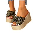 thumbnail image 4 of CHGBMOK Womens Sandals Summer New Solid Color Retro Thick Bottom Open Toe Beach Slippers,Sizes 36-43, 4 of 6