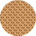 thumbnail image 1 of Ahgly Company Machine Washable Indoor Round Transitional Orange Area Rugs, 7' Round, 1 of 7
