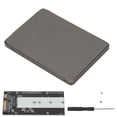 thumbnail image 2 of Hard Drive Enclosure, 6Gbps Lightweight High Heat Dissipation SSD Enclosure  for Computer for Hard Disk Silver,Gray,Blue, 2 of 7