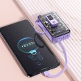 thumbnail image 3 of ziyahi Banque d'Alimentation Future Shape Portable Recharge Rapide Kit Extérieur Compact et Portable Facile à Transporter Blanc, 3 of 6